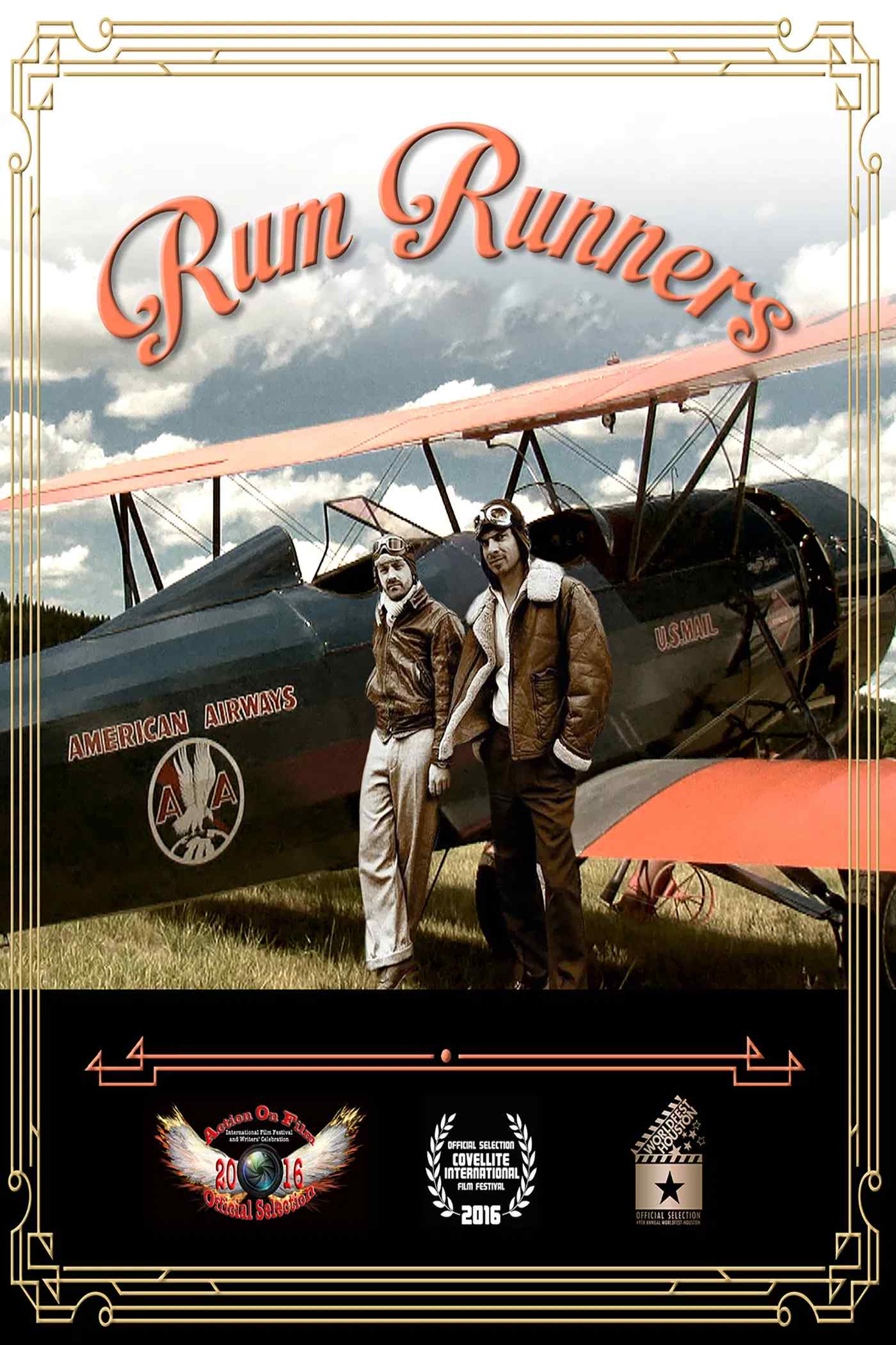 Poster chính thức của phim Phim Tâm Lý "Chạy Trốn Qua Biên Giới" (Rum Runners - 2016), với sự tham gia của diễn viên Yves Bright và Vernon Wells.