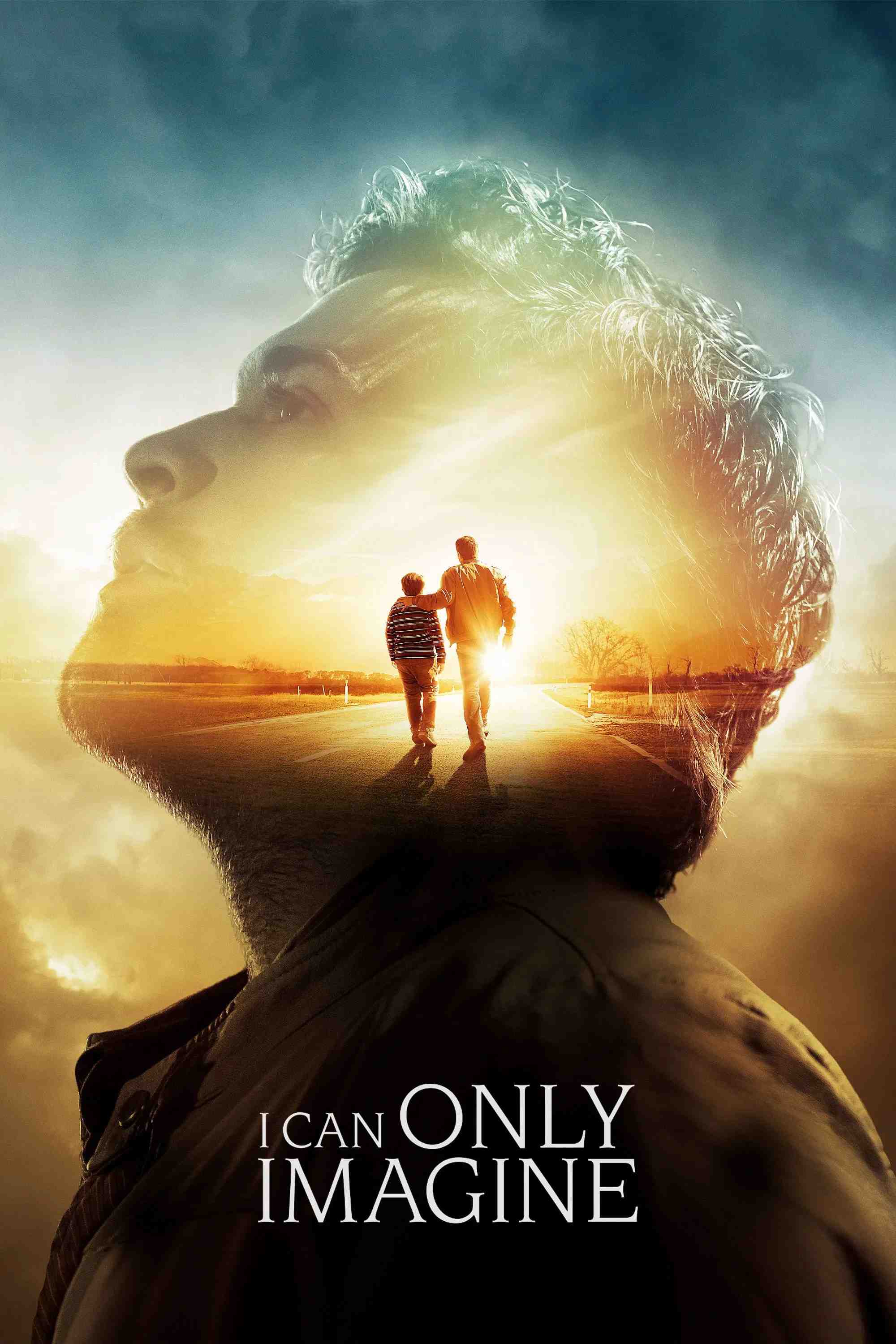 Poster chính thức của phim Phim Ca Nhạc, Phim Tâm Lý "Chỉ Có Thể Hình Dung" (I Can Only Imagine - 2018), với sự tham gia của diễn viên J. Michael Finley và Dennis Quaid.