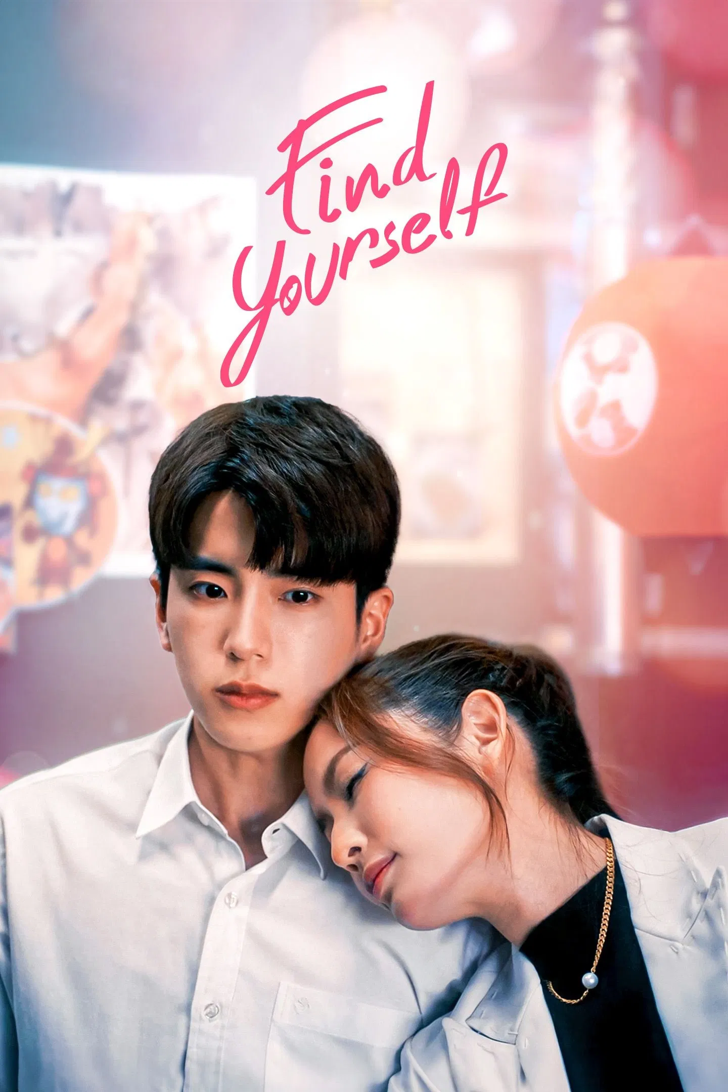 Poster chính thức của phim Phim Tâm Lý "Chị Đẹp Mua Cơm Ngon Cho Tôi" (Find Yourself - 2023), với sự tham gia của diễn viên Taksaorn Paksukcharern và Chanon Santinatornkul.