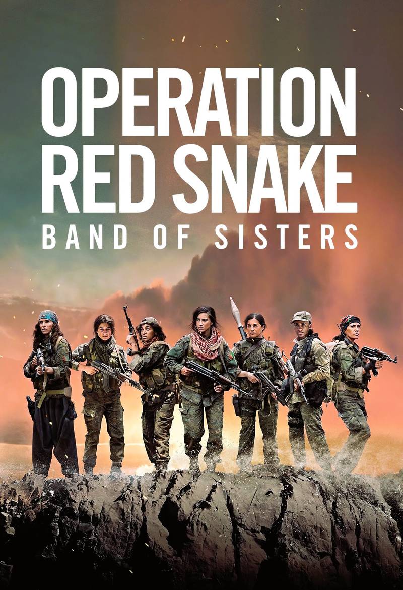 Poster chính thức của phim Phim Hành Động, Phim Chiến Tranh "Chị Em Sinh Tử" (Sisters in Arms - 2019), với sự tham gia của diễn viên Dilan Gwyn và Amira Casar.