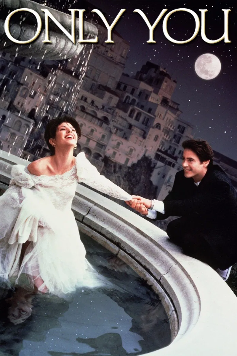 Poster chính thức của phim Phim Tình Cảm, Phim Hài "Chỉ Mình Anh" (Only You - 1994), với sự tham gia của diễn viên Marisa Tomei và Robert Downey Jr.