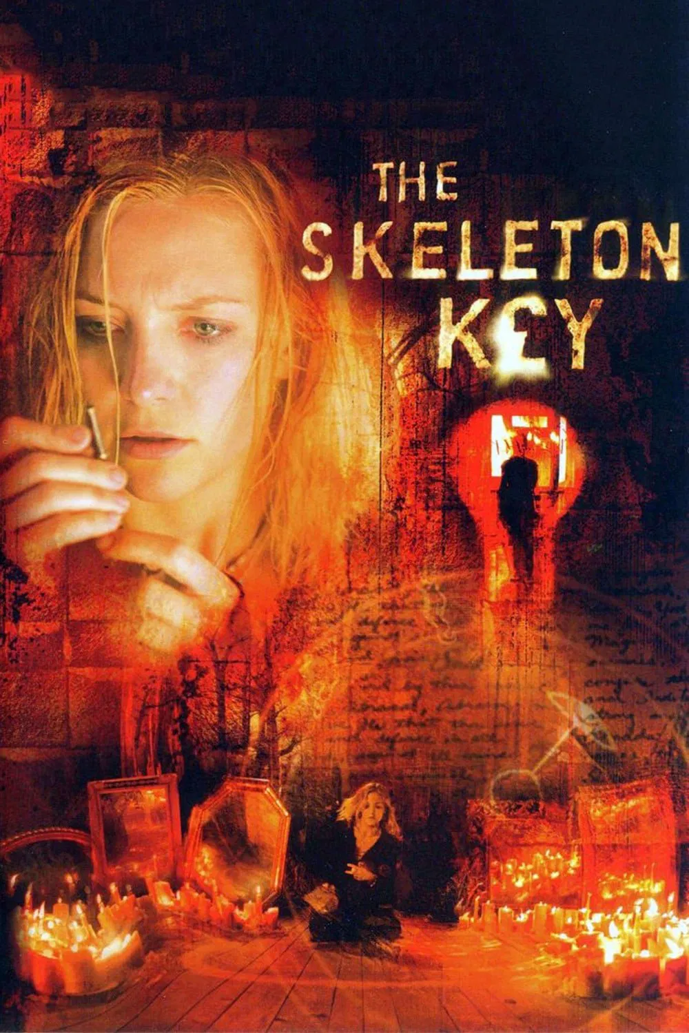 Poster chính thức của phim Phim Tâm Lý, Phim Kinh Dị "Chìa Khóa Xương Người" (The Skeleton Key - 2005), với sự tham gia của diễn viên Kate Hudson và Gena Rowlands.