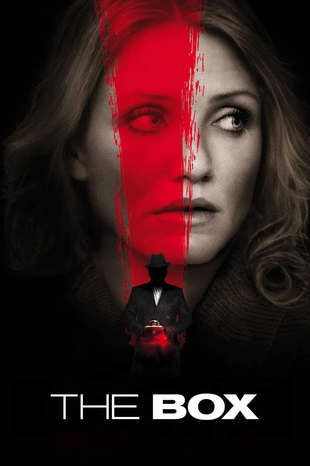Poster chính thức của phim Phim Giật Gân, Phim Viễn Tưởng "Chiếc Hộp Kì Bí" (The Box - 2009), với sự tham gia của diễn viên Cameron Diaz và James Marsden.