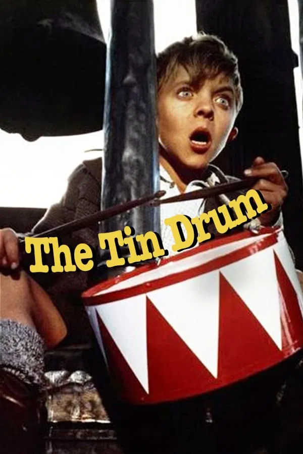 Poster chính thức của phim Phim Tâm Lý, Phim Lịch Sử "Chiếc Trống Thiếc" (The Tin Drum - 1979), với sự tham gia của diễn viên Mario Adorf và Angela Winkler.