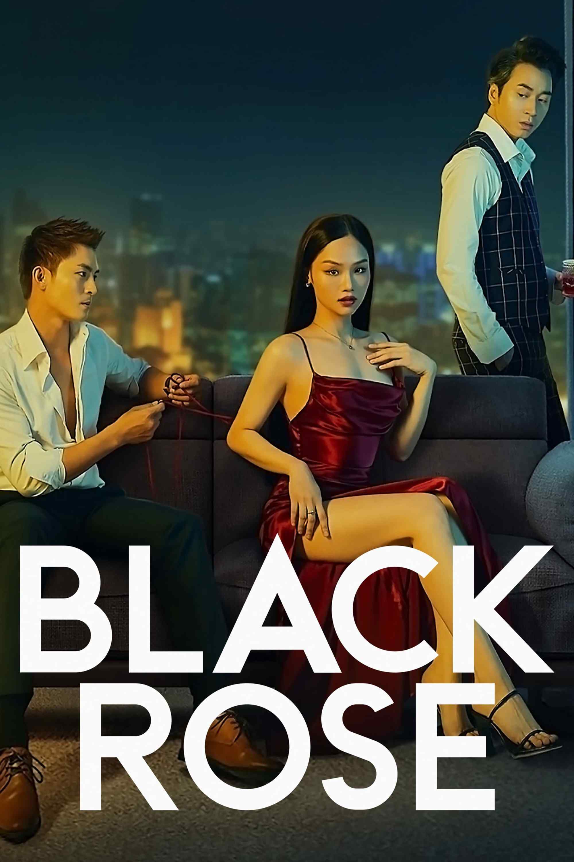 Poster chính thức của phim Phim Giật Gân "Chiếm Đoạt" (Black Rose - 2023), với sự tham gia của diễn viên Miu Lê và Lãnh Thanh.