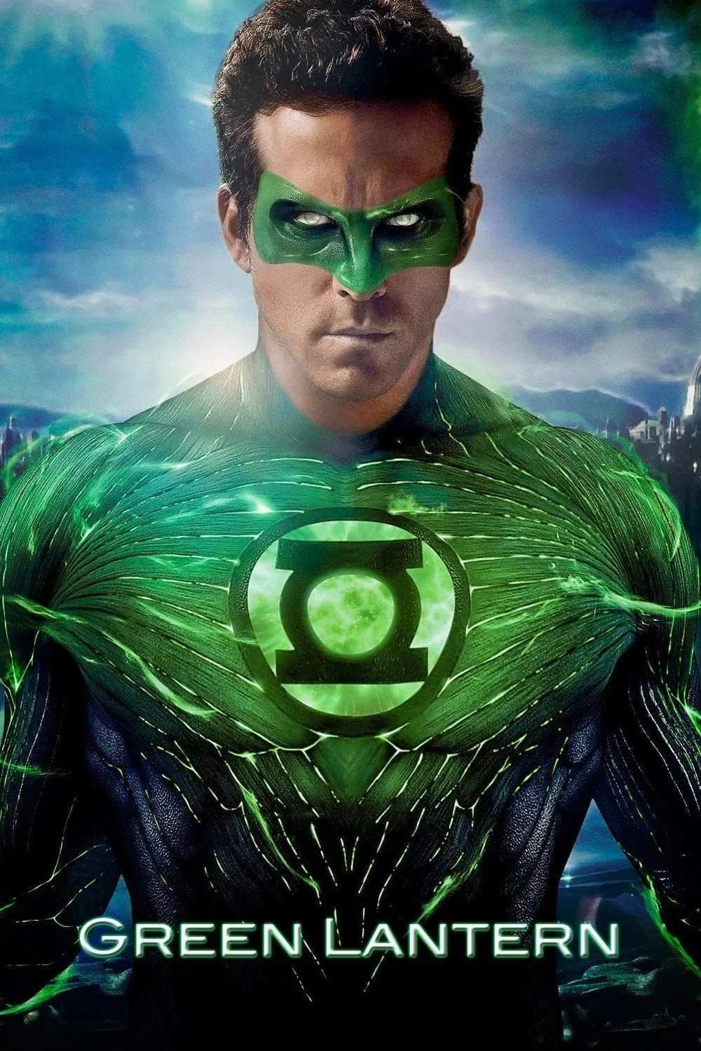 Poster chính thức của phim Phim Phiêu Lưu, Phim Hành Động "Chiến Binh Đèn Lồng Xanh" (Green Lantern - 2011), với sự tham gia của diễn viên Ryan Reynolds và Blake Lively.