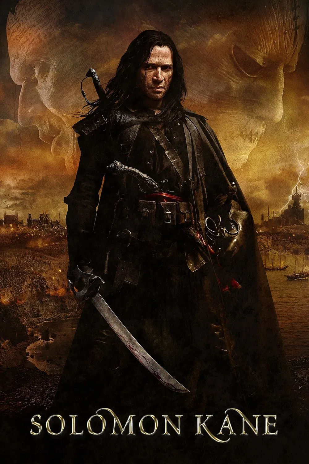 Poster chính thức của phim Phim Phiêu Lưu, Phim Giả Tượng "Chiến Binh Thế Kỷ" (Solomon Kane - 2009), với sự tham gia của diễn viên James Purefoy và Pete Postlethwaite.