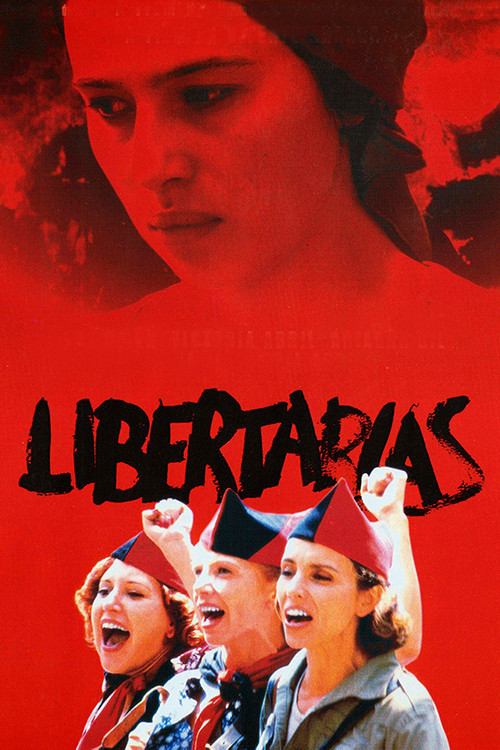 Poster chính thức của phim Phim Chiến Tranh, Phim Tâm Lý "Chiến Binh Tự Do" (Freedomfighters - 1996), với sự tham gia của diễn viên Ana Belén và Victoria Abril.