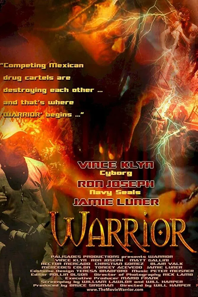 Poster chính thức của phim Phim Hành Động "Chiến Binh" (Warrior - 2002), với sự tham gia của diễn viên Vincent Klyn và Eddy Kariti.