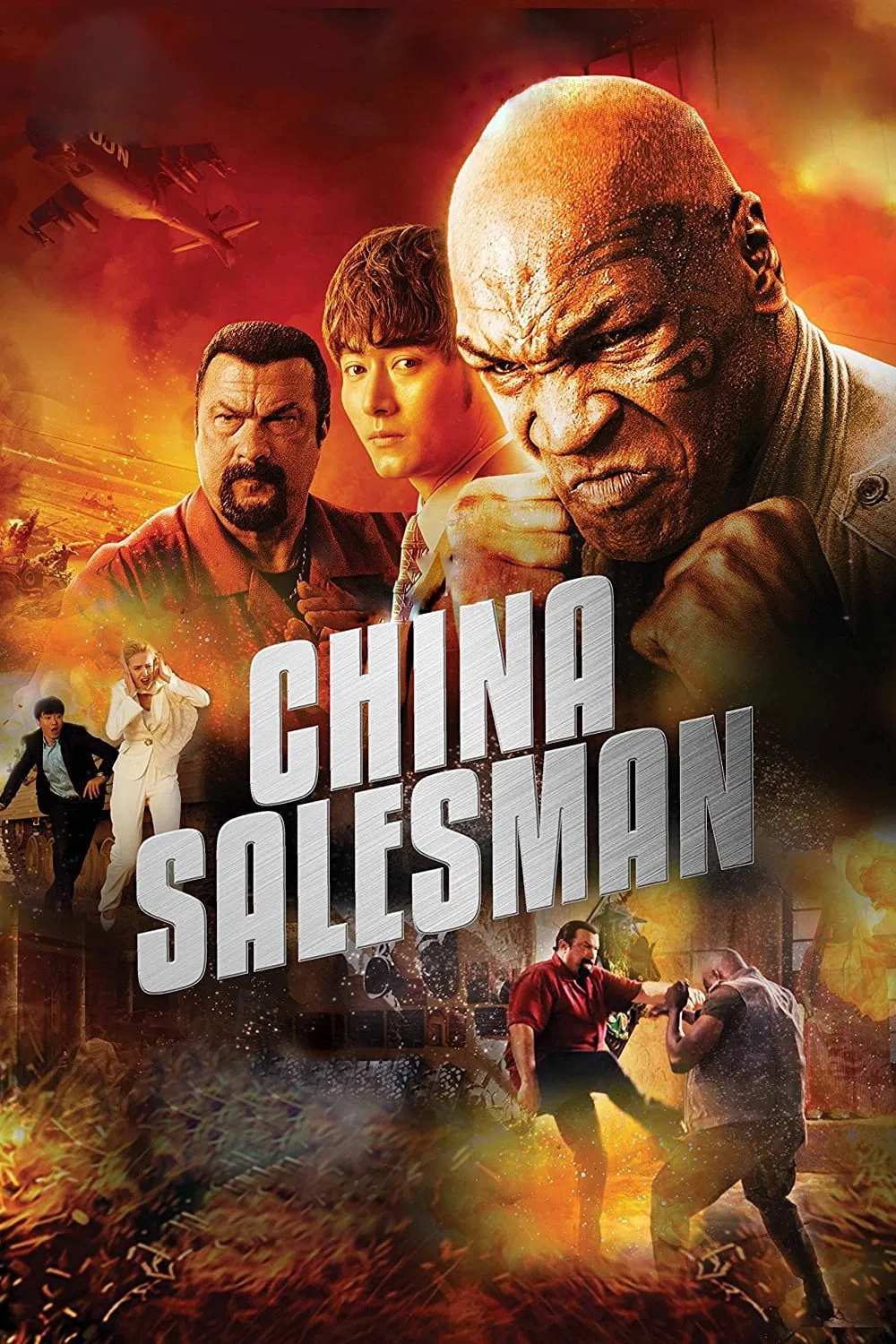 Poster chính thức của phim Phim Hành Động, Phim Giật Gân "Chiến Dịch Đen" (China Salesman - 2017), với sự tham gia của diễn viên Lý Đông Học và Mike Tyson.