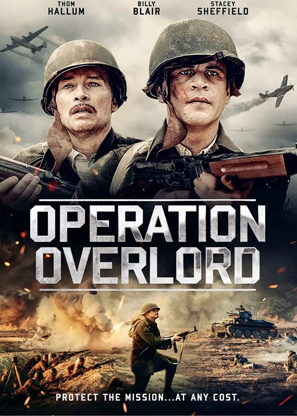 Poster chính thức của phim Phim Chiến Tranh "Chiến dịch Overlord" (Operation Overlord - 2021), với sự tham gia của diễn viên Thom Hallum và Billy Blair.