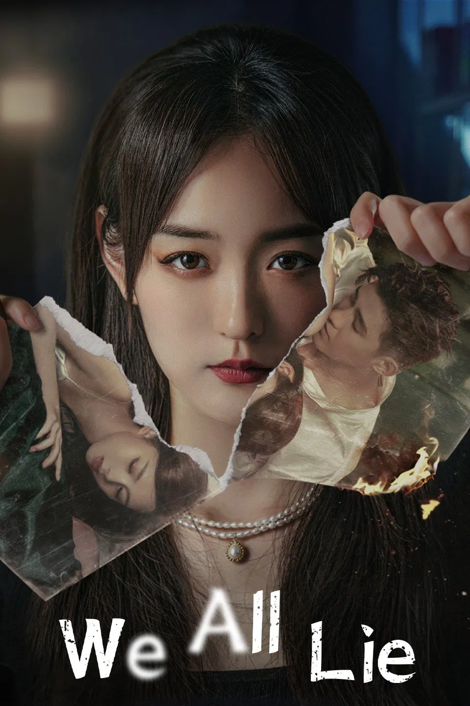 Poster chính thức của phim Phim Tâm Lý "Chiến Lược Hôn Nhân" (We All Lie - 2024), với sự tham gia của diễn viên Hà Hoằng San và Lý Tử Phong.