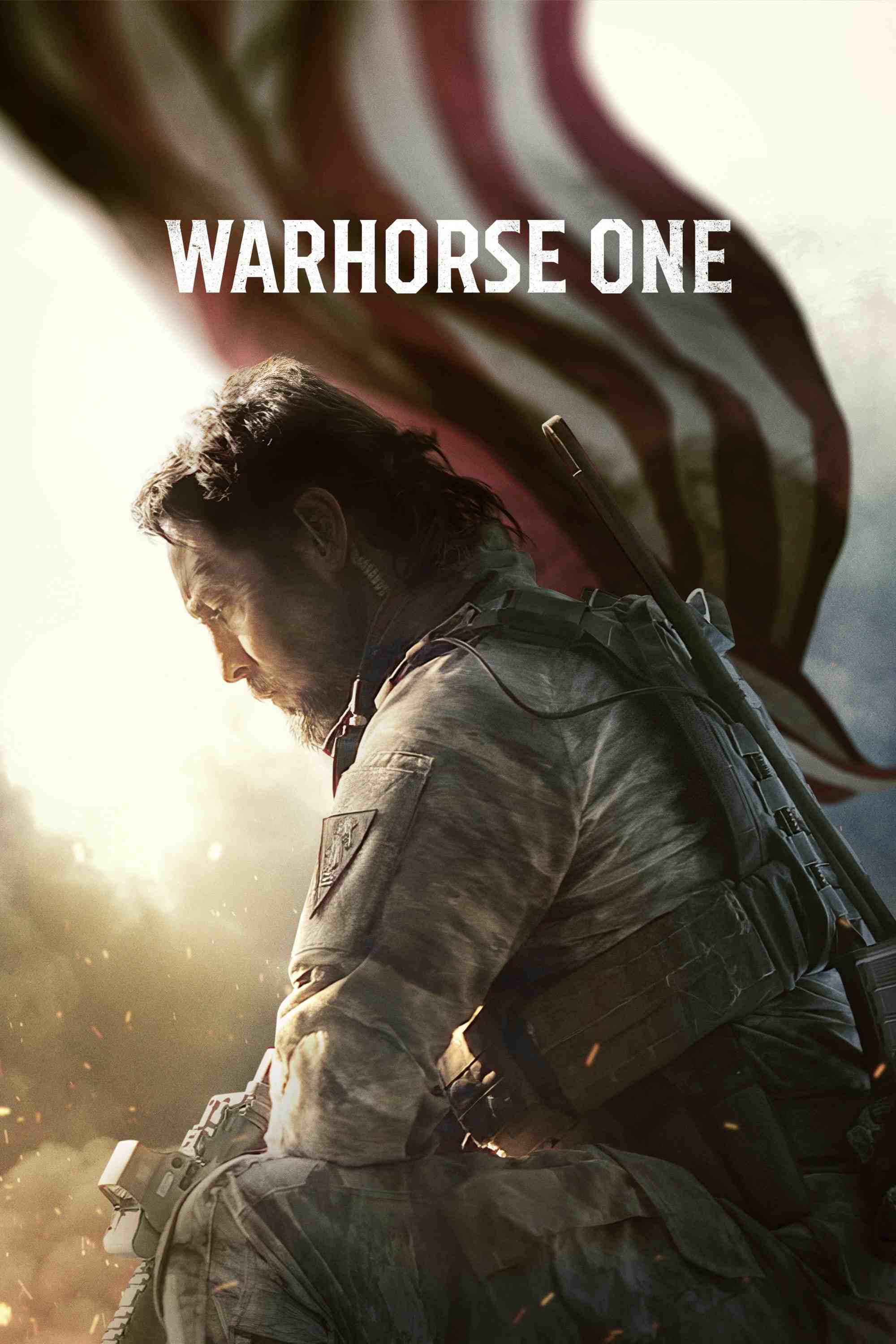 Poster chính thức của phim Phim Hành Động, Phim Chiến Tranh "Chiến Mã Số Một" (Warhorse One - 2023), với sự tham gia của diễn viên Johnny Strong và Steve Mokate.