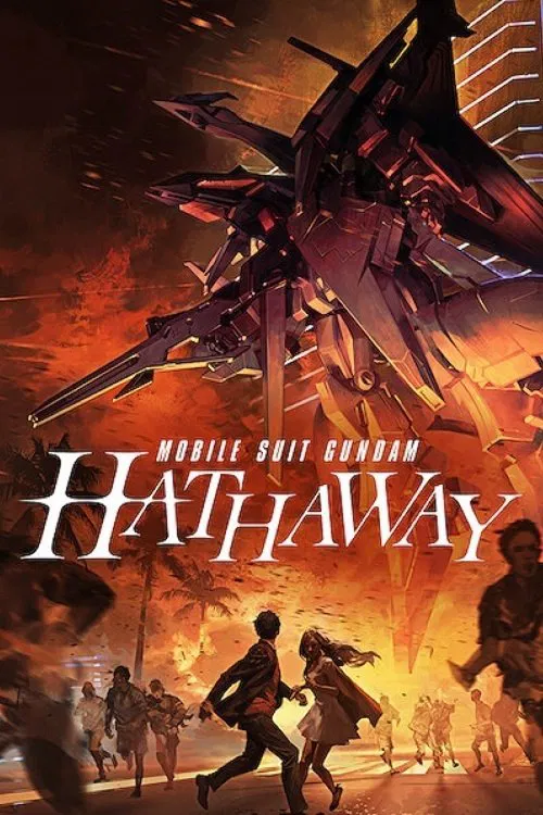 Poster chính thức của phim Phim Hoạt Hình, Phim Hành Động "Chiến Sĩ Cơ Động Gundam: Tia Chớp Hathaway" (Mobile Suit Gundam Hathaway - 2021), với sự tham gia của diễn viên Kensho Ono và Reina Ueda.