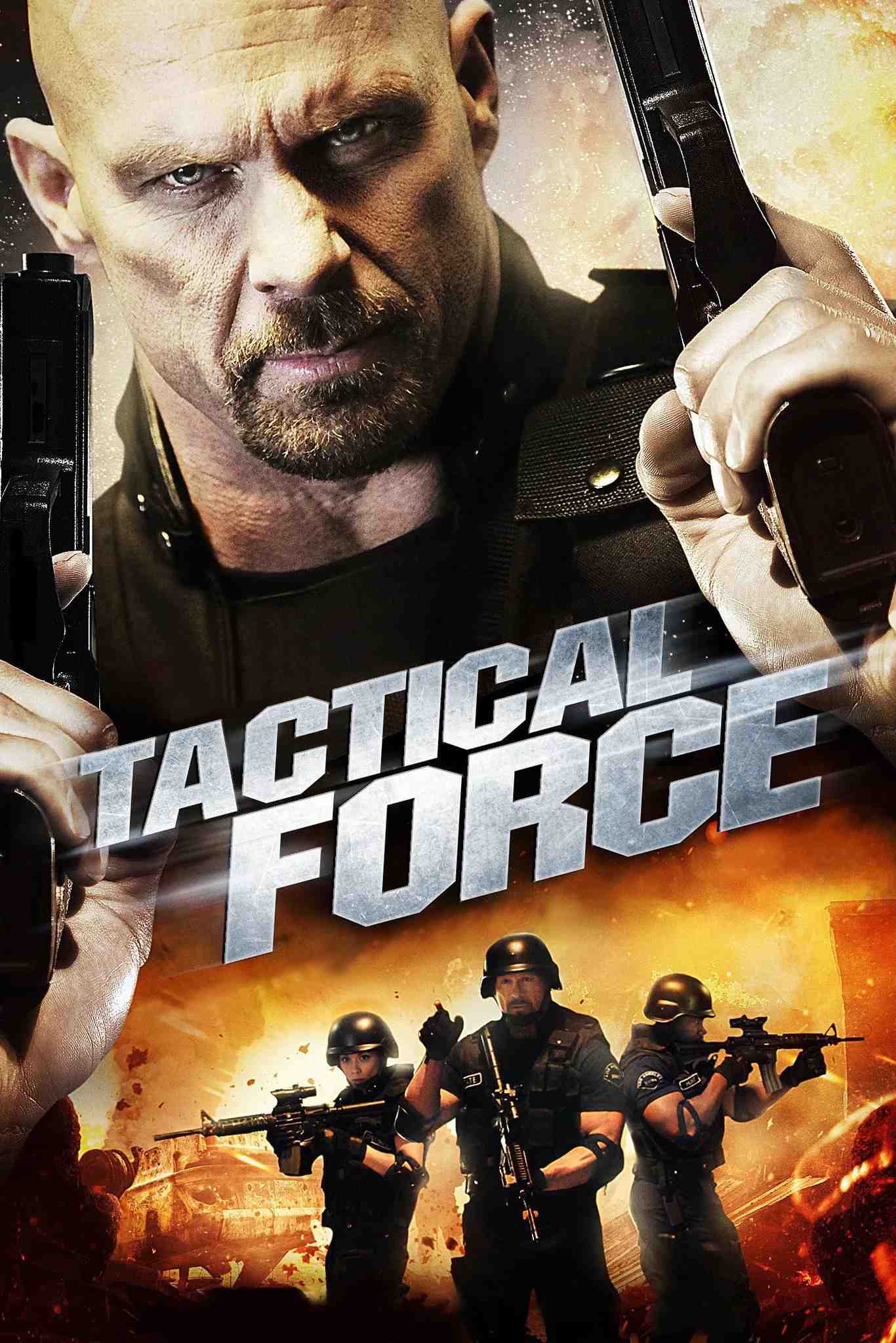 Poster chính thức của phim Phim Hành Động, Phim Giật Gân "Chiến Thuật Sai Lầm" (Tactical Force - 2011), với sự tham gia của diễn viên Steve Austin và Michael Jai White.