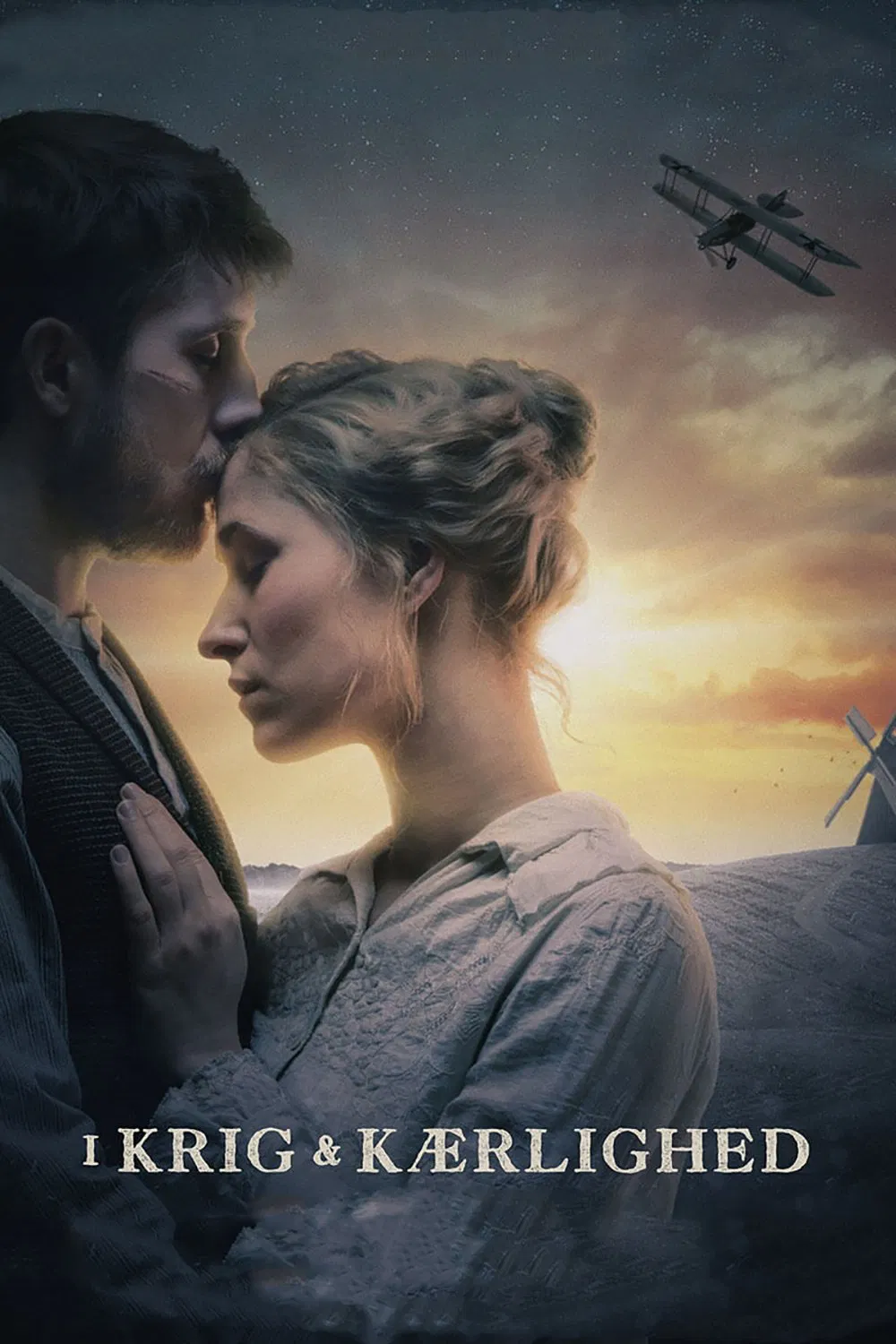 Poster chính thức của phim Phim Chiến Tranh, Phim Tâm Lý "Chiến tranh tình yêu" (In Love & War - 2018), với sự tham gia của diễn viên Sebastian Jessen và Rosalinde Mynster.