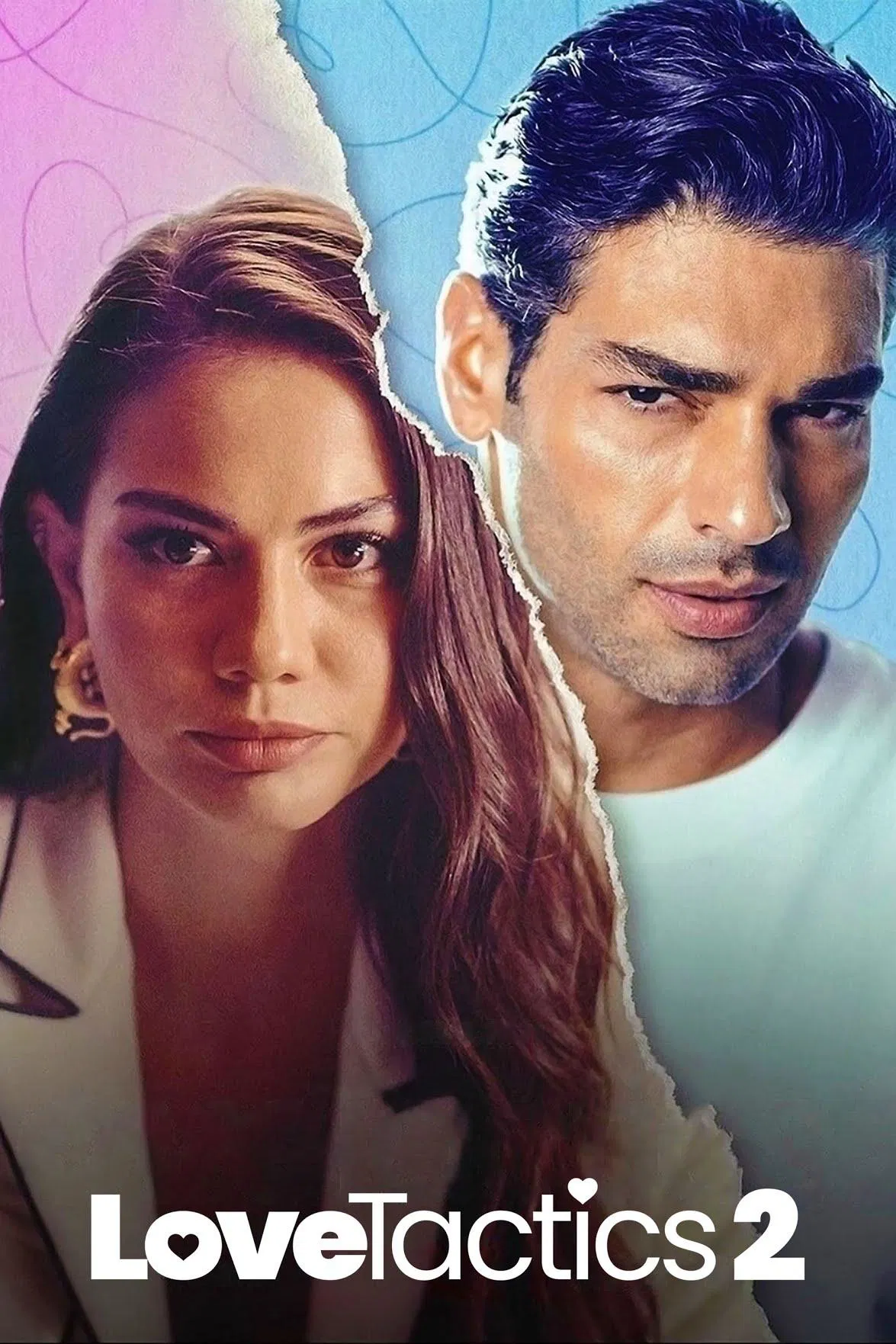 Poster chính thức của phim Phim Tình Cảm, Phim Hài "Chiêu Trò Khi Yêu 2" (Love Tactics 2 - 2023), với sự tham gia của diễn viên Demet Özdemir và Şükrü Özyıldız.