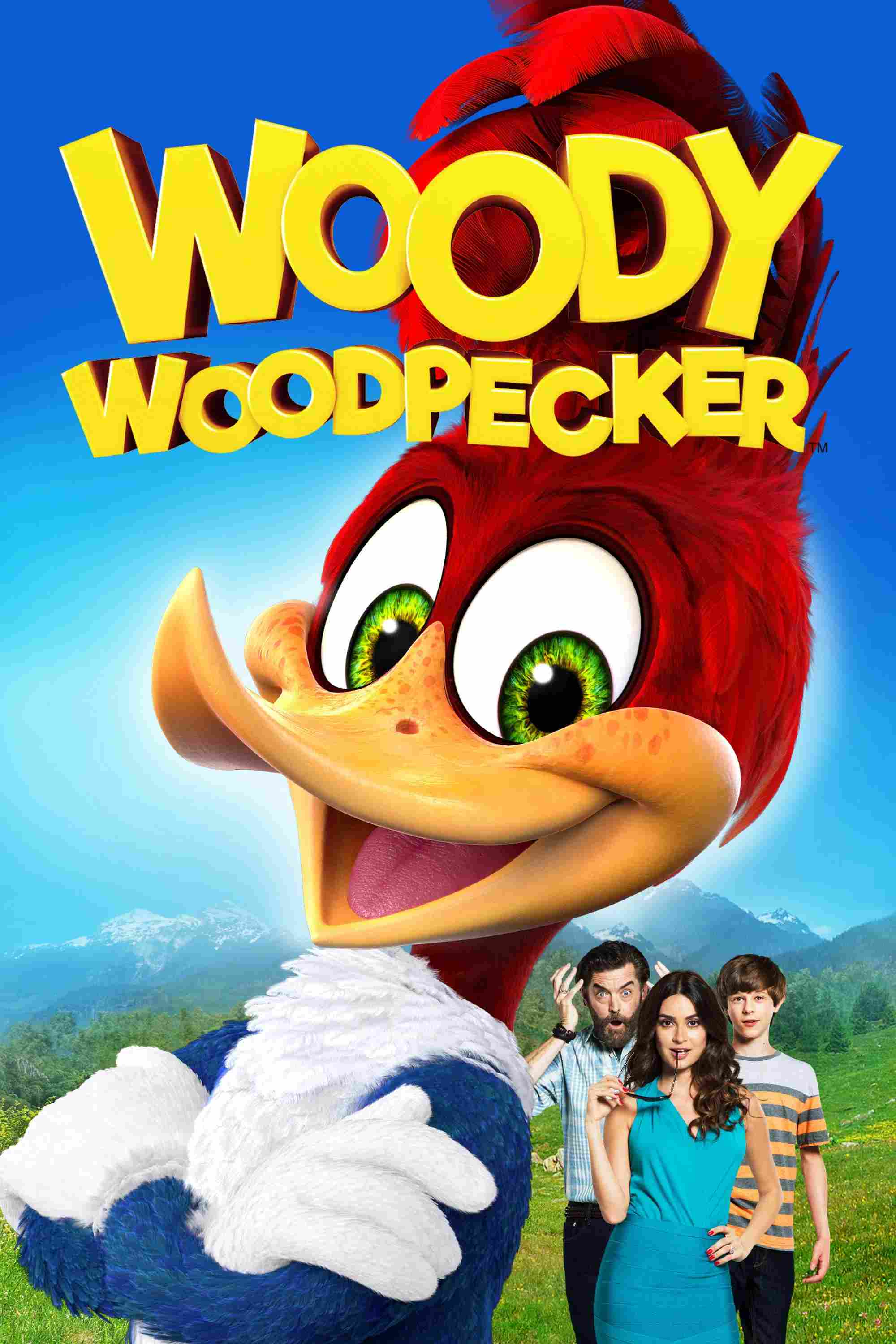 Poster chính thức của phim Phim Hài, Phim Gia Đình "Chim Gõ Kiến Woody" (Woody Woodpecker - 2017), với sự tham gia của diễn viên Eric Bauza và Timothy Omundson.