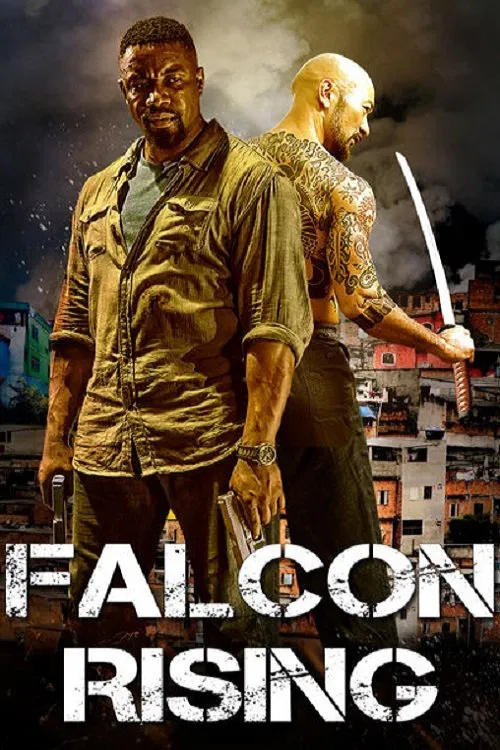 Poster chính thức của phim Phim Phiêu Lưu, Phim Hành Động "Chim Ưng Trỗi Dậy" (Falcon Rising - 2014), với sự tham gia của diễn viên Michael Jai White và Neal McDonough.