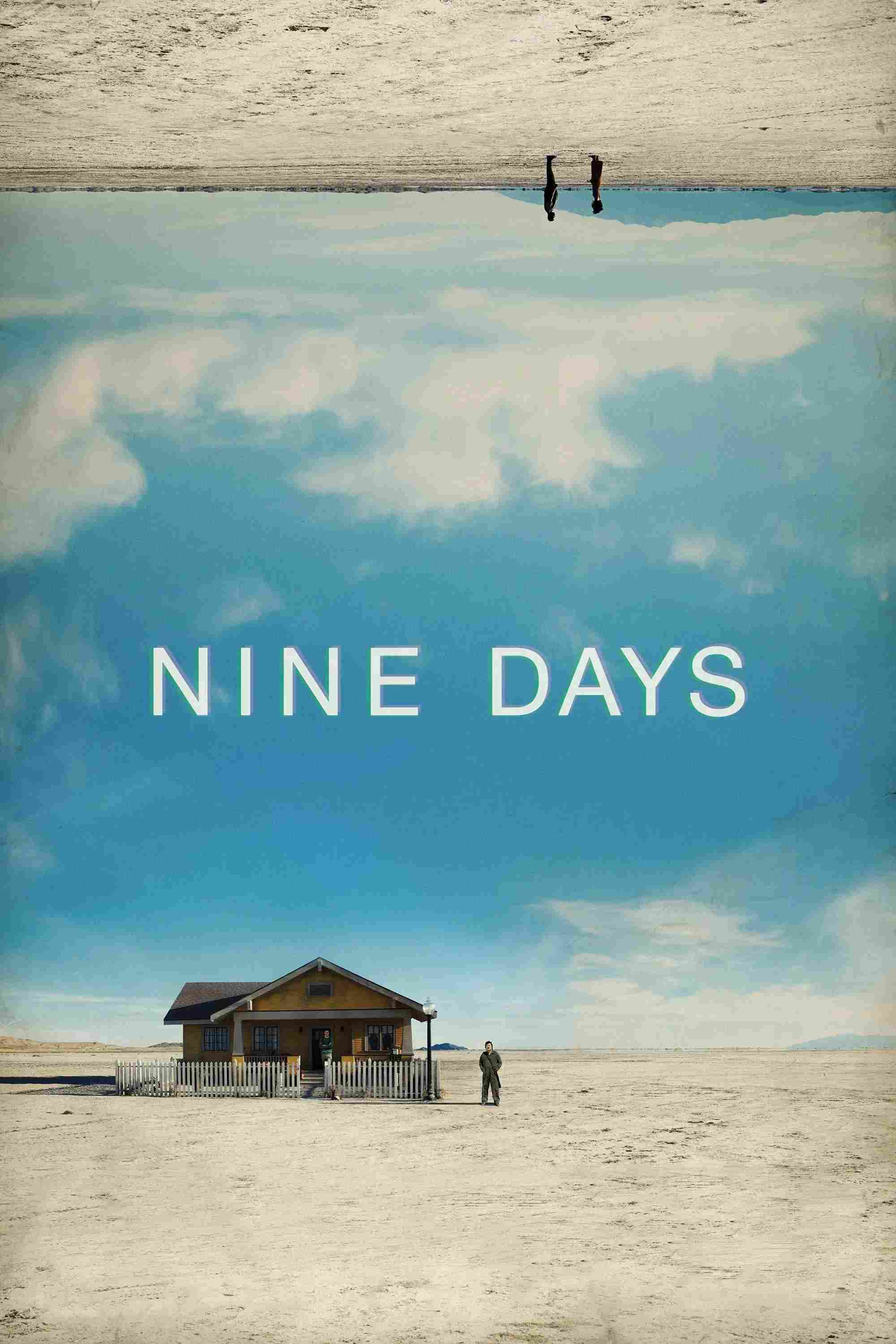 Poster chính thức của phim Phim Tâm Lý, Phim Giả Tượng "Chín Ngày" (Nine Days - 2021), với sự tham gia của diễn viên Winston Duke và Zazie Beetz.