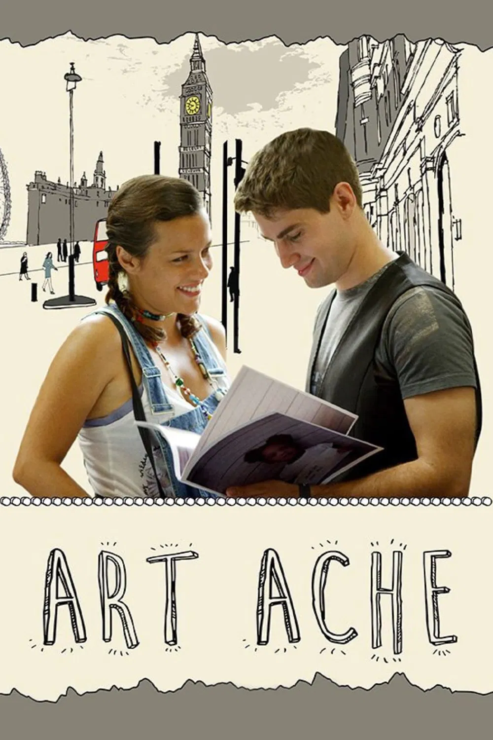 Poster chính thức của phim Phim Hài, Phim Tâm Lý "Chinh Phục Trái Tim Em" (Art Ache - 2015), với sự tham gia của diễn viên David Wayman và Sharlit Deyzac.