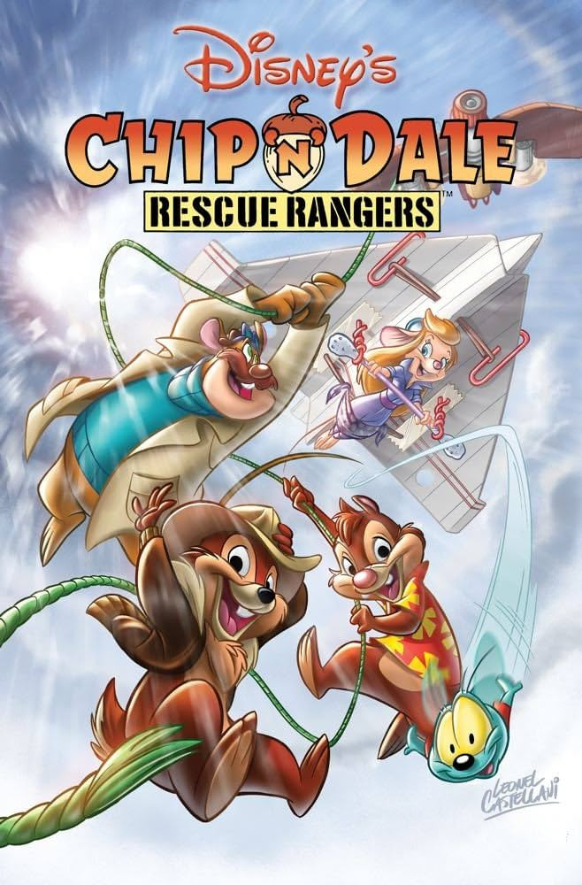 Poster chính thức của phim Phim Hoạt Hình, Phim Hài "Chip 'n' Dale Rescue Rangers (Phần 1)" (Chip 'n' Dale Rescue Rangers - 1989), với sự tham gia của diễn viên Corey Burton và Tress MacNeille.