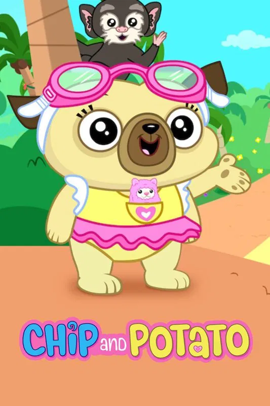Poster chính thức của phim Phim Hoạt Hình "Chip và Potato: Kỳ nghỉ của Chip" (Chip and Potato: Chip's Holiday - 2022), với sự tham gia của diễn viên Briana Buckmaster và Brian Dobson.