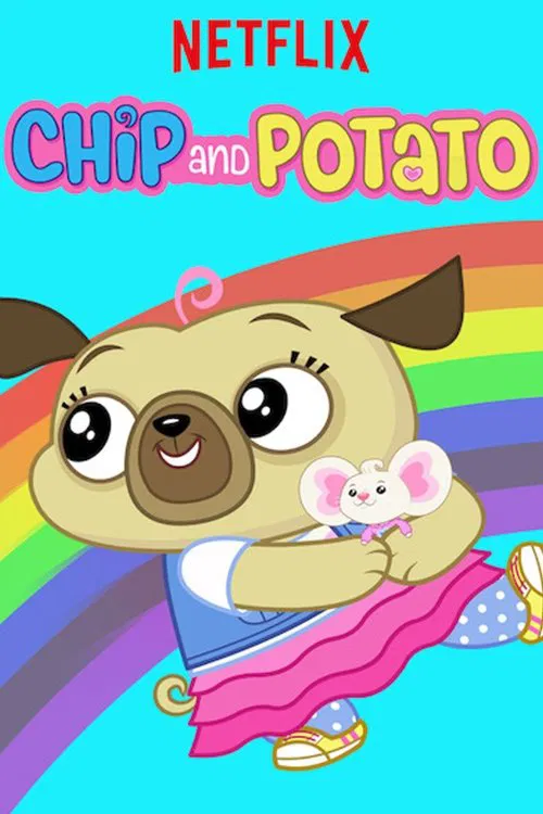 Poster chính thức của phim Phim Thiếu Nhi, Phim Hoạt Hình "Chip và Potato (Phần 2)" (Chip and Potato - 2018), với sự tham gia của diễn viên Chance Hurstfield và Briana Buckmaster.