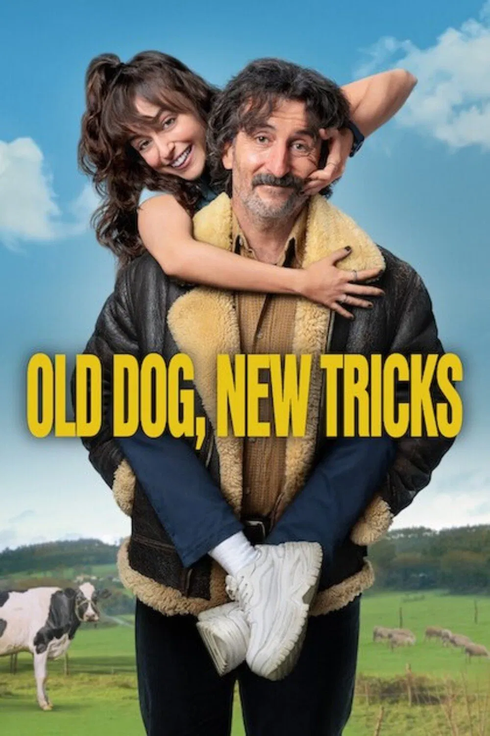 Poster chính thức của phim Phim Hài "Chó già, trò mới" (Old Dog, New Tricks - 2025), với sự tham gia của diễn viên Luis Zahera và Lucía Caraballo.