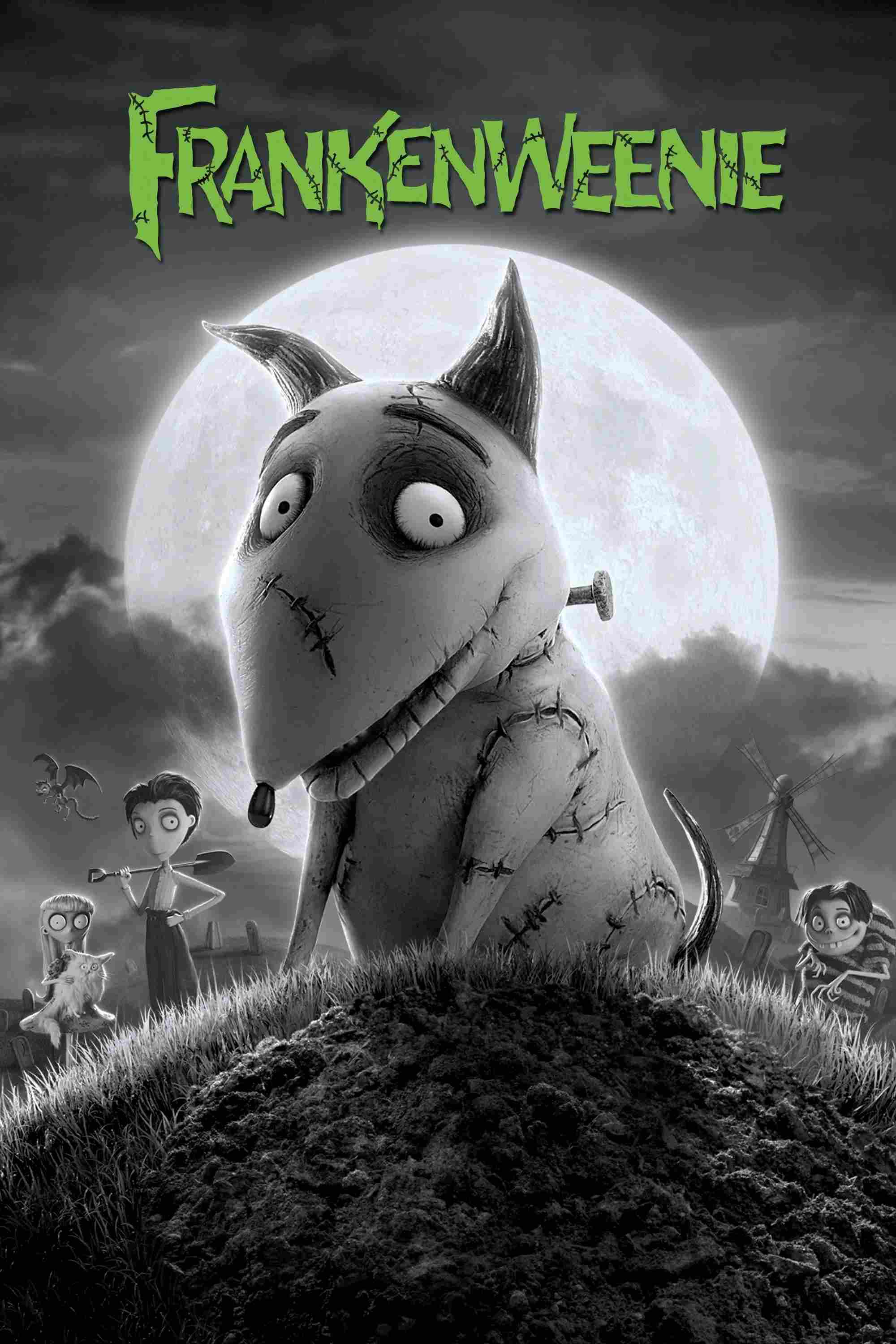 Poster chính thức của phim Phim Hoạt Hình, Phim Hài "Chó Ma Frankenweenie" (Frankenweenie - 2012), với sự tham gia của diễn viên Catherine O'Hara và Martin Short.