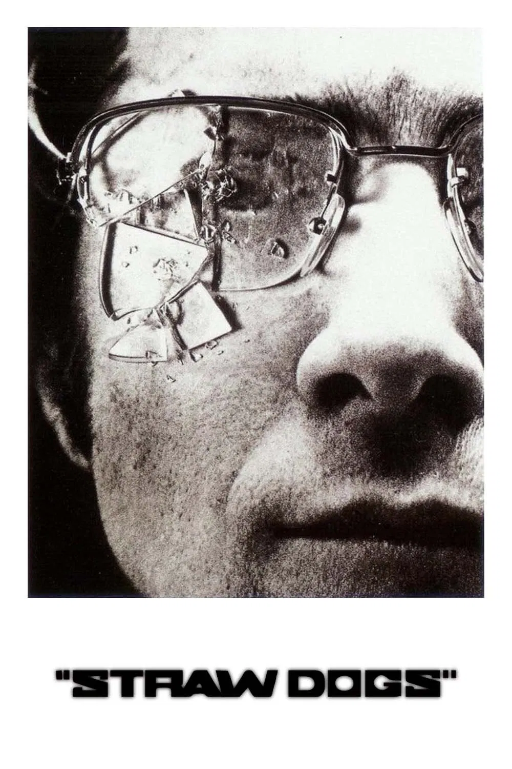 Poster chính thức của phim Phim Giật Gân, Phim Tâm Lý "Chó Rơm" (Straw Dogs - 1971), với sự tham gia của diễn viên Dustin Hoffman và Susan George.
