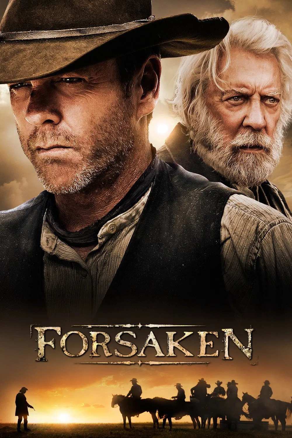 Poster chính thức của phim Phim Miền Tây, Phim Hành Động "Chối Bỏ" (Forsaken - 2015), với sự tham gia của diễn viên Demi Moore và Kiefer Sutherland.