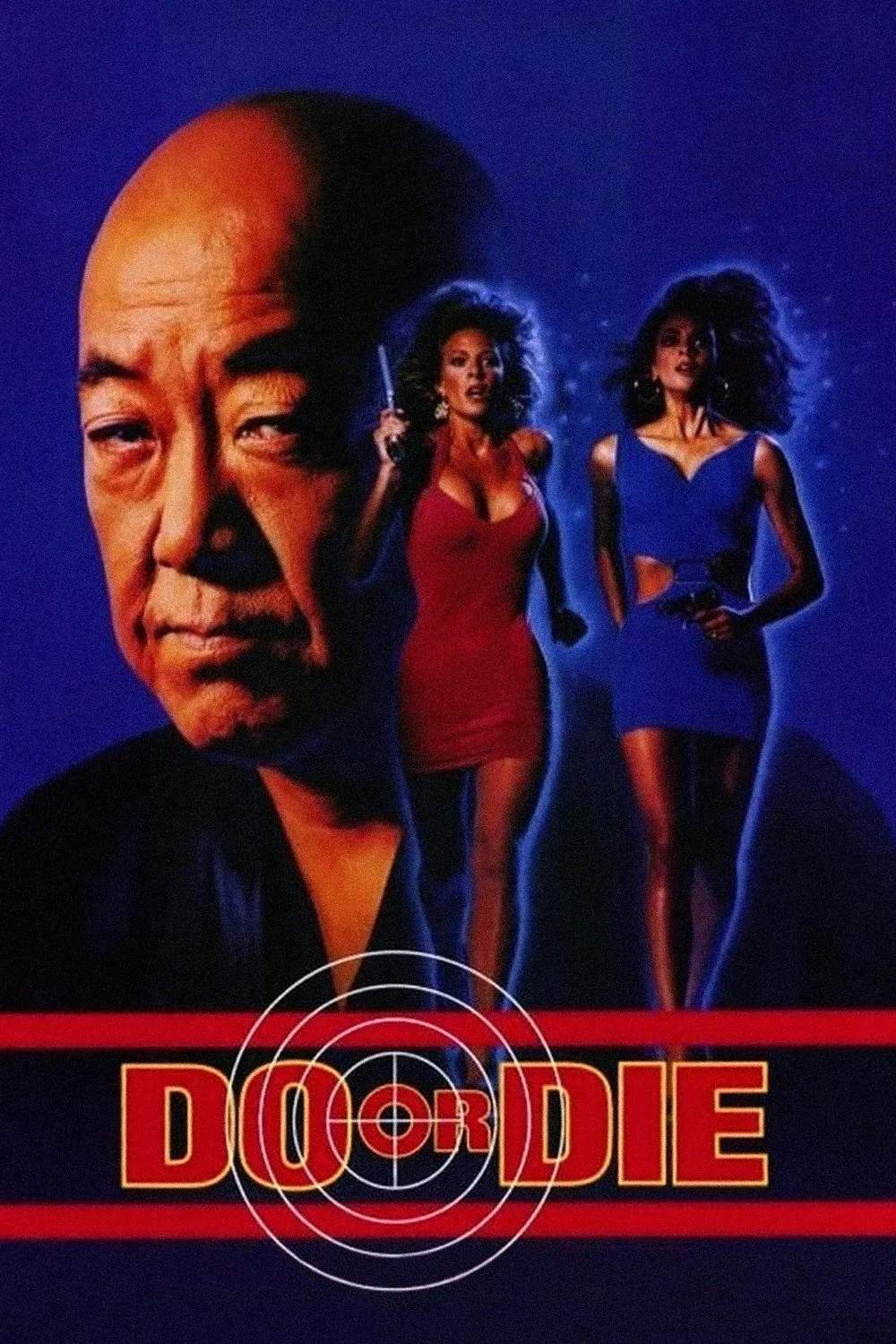 Poster chính thức của phim Phim Hành Động, Phim Giật Gân "Chơi Hoặc Chết" (Do or Die - 1991), với sự tham gia của diễn viên Pat Morita và Erik Estrada.