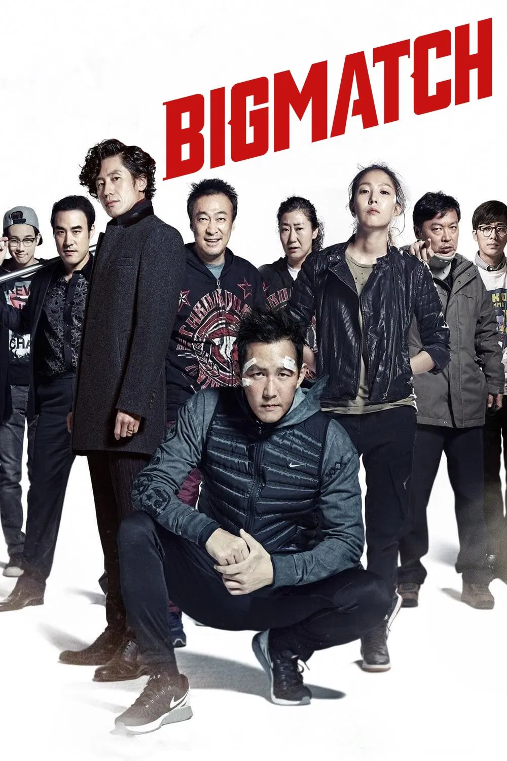 Poster chính thức của phim Phim Hài, Phim Hành Động "Chơi Lớn" (Big Match - 2014), với sự tham gia của diễn viên Lee Jung-jae và Shin Ha-kyun.