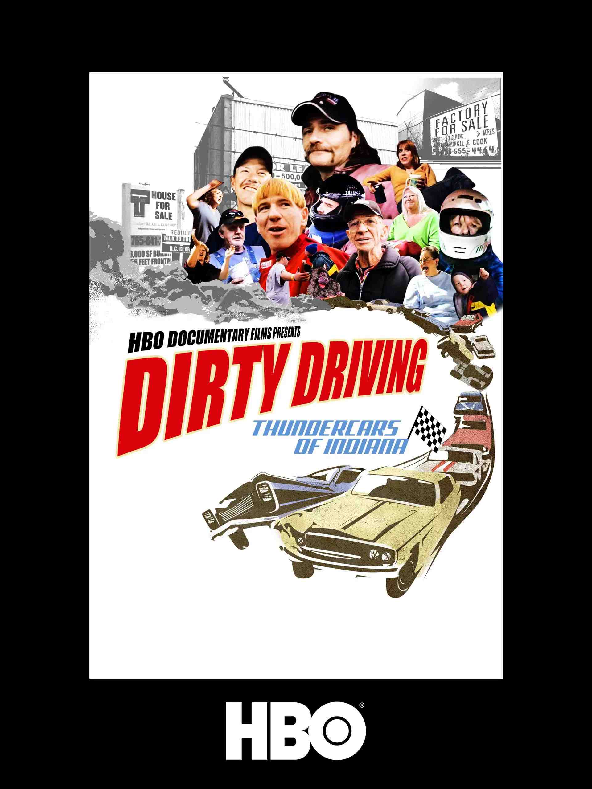Poster chính thức của phim Phim Tài Liệu, Phim Truyền Hình "Chơi Xấu: Đua Xe Thundercar Ở Indiana" (Dirty Driving: Thundercars Of Indiana - 2008).