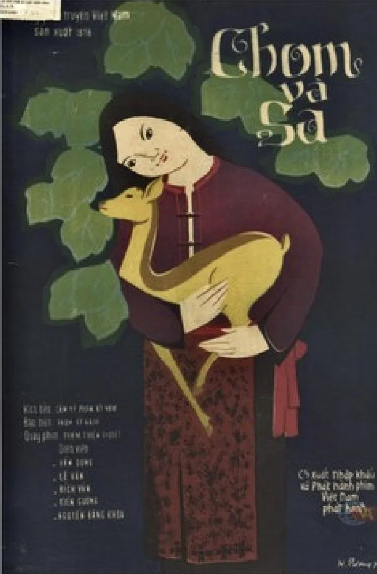 Poster chính thức của phim Phim Chiến Tranh, Phim Tâm Lý "Chom và Sa" (Chom and Sa - 1978), với sự tham gia của diễn viên Anh Thái và Lê Vân.