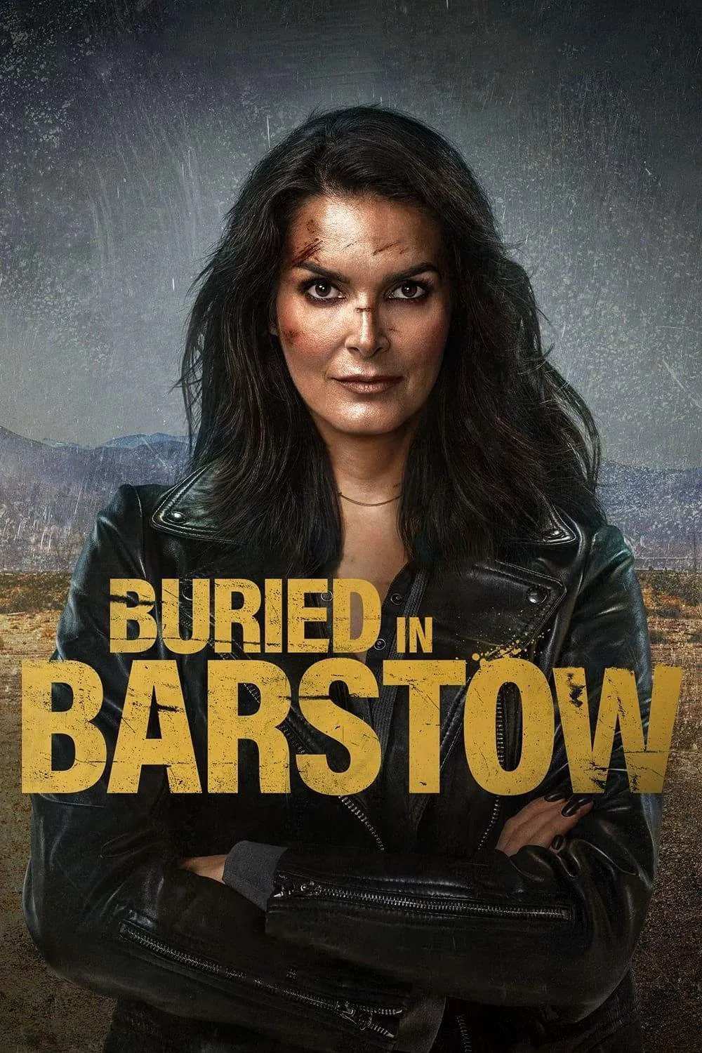 Poster chính thức của phim Phim Giật Gân, Phim Hành Động "Chôn Vùi Quá Khứ" (Buried in Barstow - 2022), với sự tham gia của diễn viên Angie Harmon và Kristoffer Polaha.