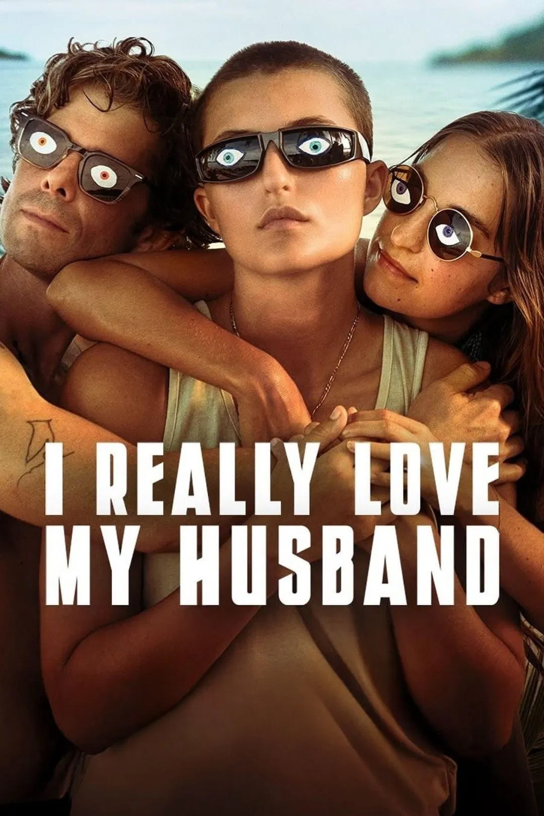 Poster chính thức của phim Phim Tâm Lý "Chồng Em Em Yêu" (I Really Love My Husband - 2025), với sự tham gia của diễn viên Madison Lanesey và Travis Quentin Young.