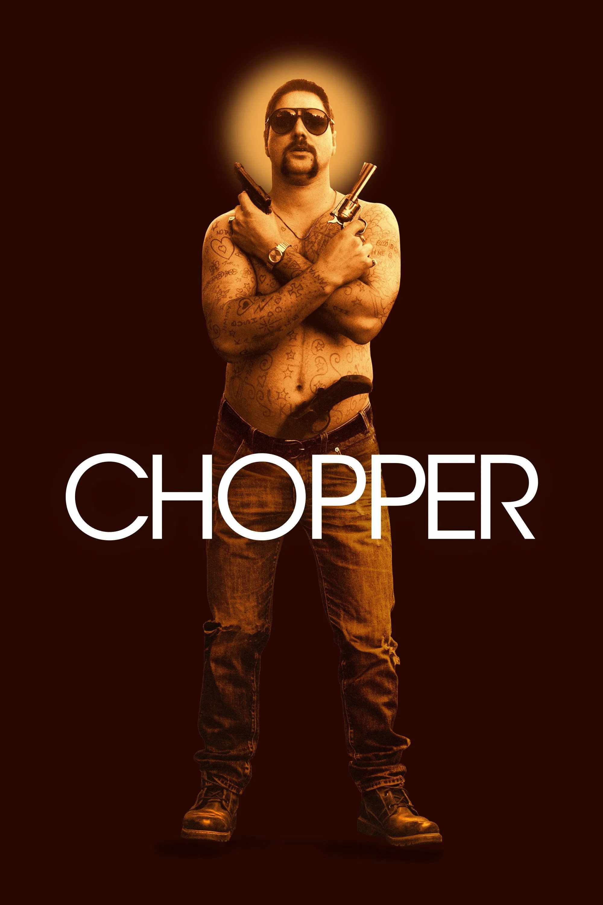 Poster chính thức của phim Phim Hình Sự, Phim Tâm Lý "Chopper" (Chopper - 2000), với sự tham gia của diễn viên Eric Bana và Vince Colosimo.