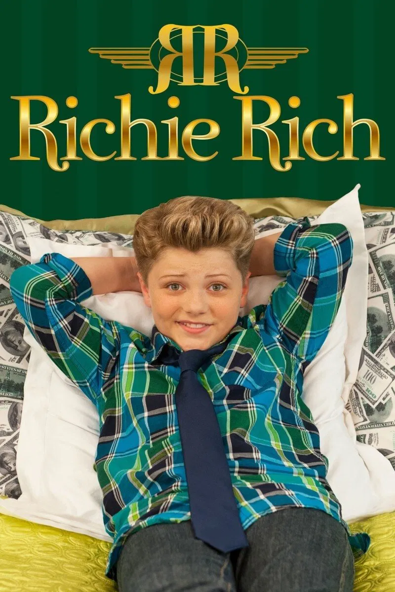 Poster chính thức của phim Phim Gia Đình, Phim Hài "Chú Bé Tỷ Phú" (Richie Rich - 2015), với sự tham gia của diễn viên Jake Brennan và Brooke Wexler.