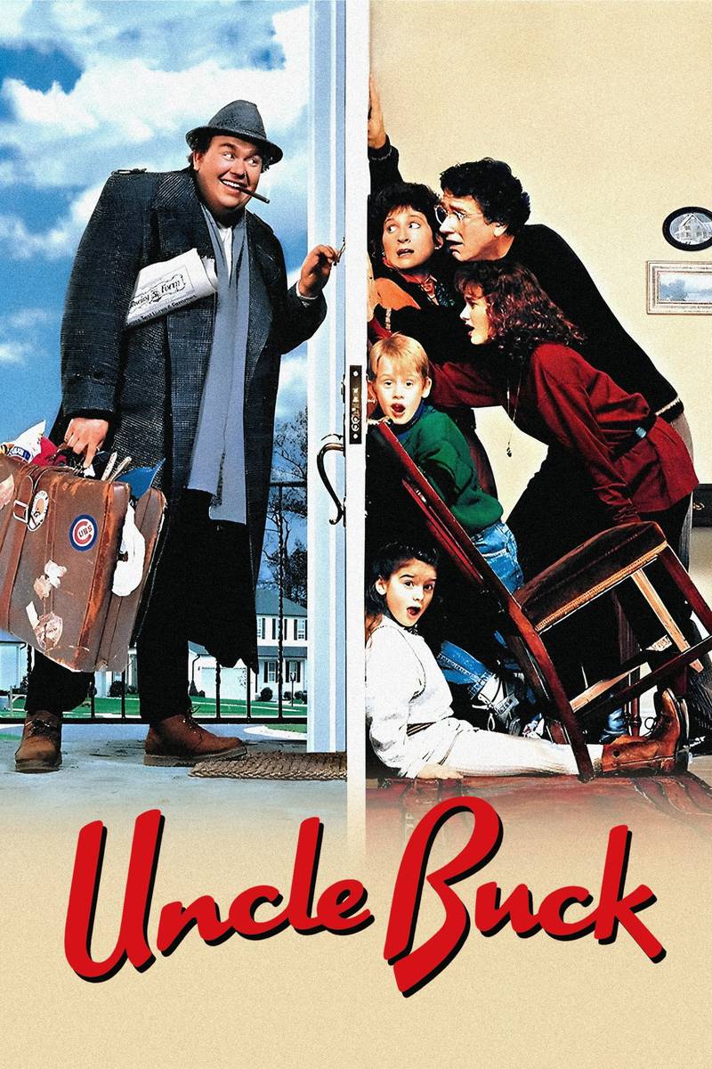 Poster chính thức của phim Phim Hài, Phim Tâm Lý "Chú Buck" (Uncle Buck - 1989), với sự tham gia của diễn viên John Candy và Jean Louisa Kelly.
