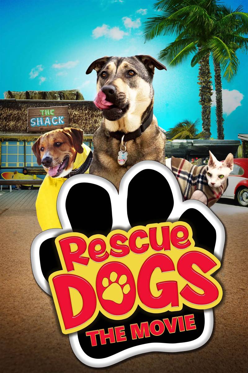 Poster chính thức của phim Phim Hài, Phim Gia Đình "Chú Chó Cứu Hộ" (Rescue Dogs - 2016), với sự tham gia của diễn viên Paul Haapaniemi và Fred Tatasciore.