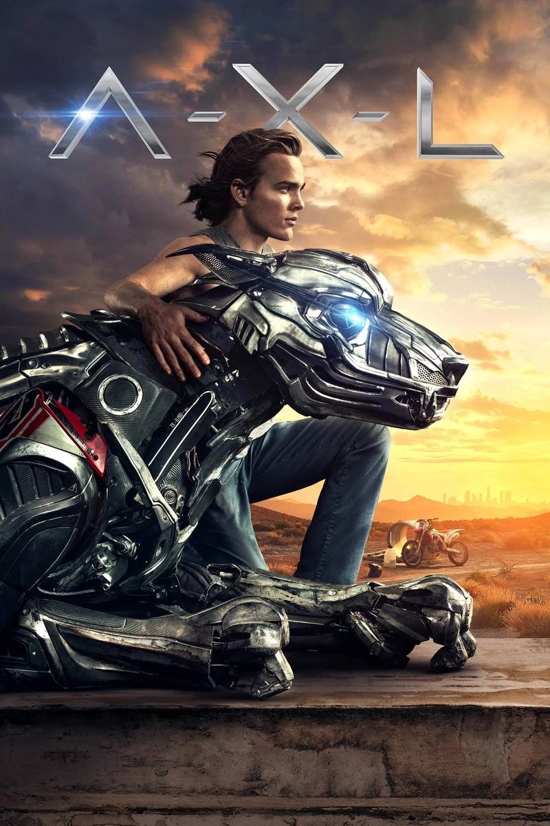 Poster chính thức của phim Phim Viễn Tưởng, Phim Hành Động "Chú Chó Robot" (A-X-L - 2018), với sự tham gia của diễn viên Alex Neustaedter và Becky G.