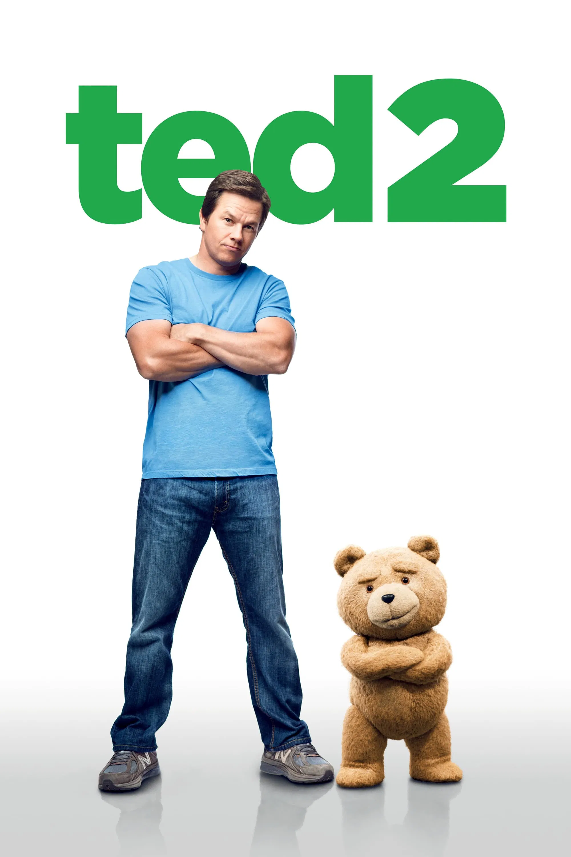 Poster chính thức của phim Phim Hài, Phim Giả Tượng "Chú Gấu Ted 2" (Ted 2 - 2015), với sự tham gia của diễn viên Mark Wahlberg và Seth MacFarlane.