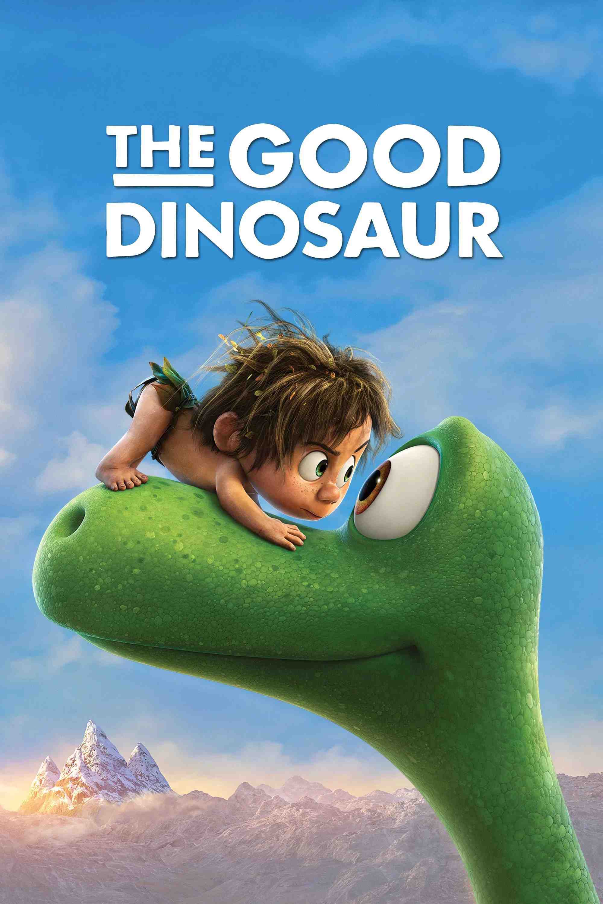 Poster chính thức của phim Phim Phiêu Lưu, Phim Hoạt Hình "Chú Khủng Long Tốt Bụng" (The Good Dinosaur - 2015), với sự tham gia của diễn viên Frances McDormand và Raymond Ochoa.