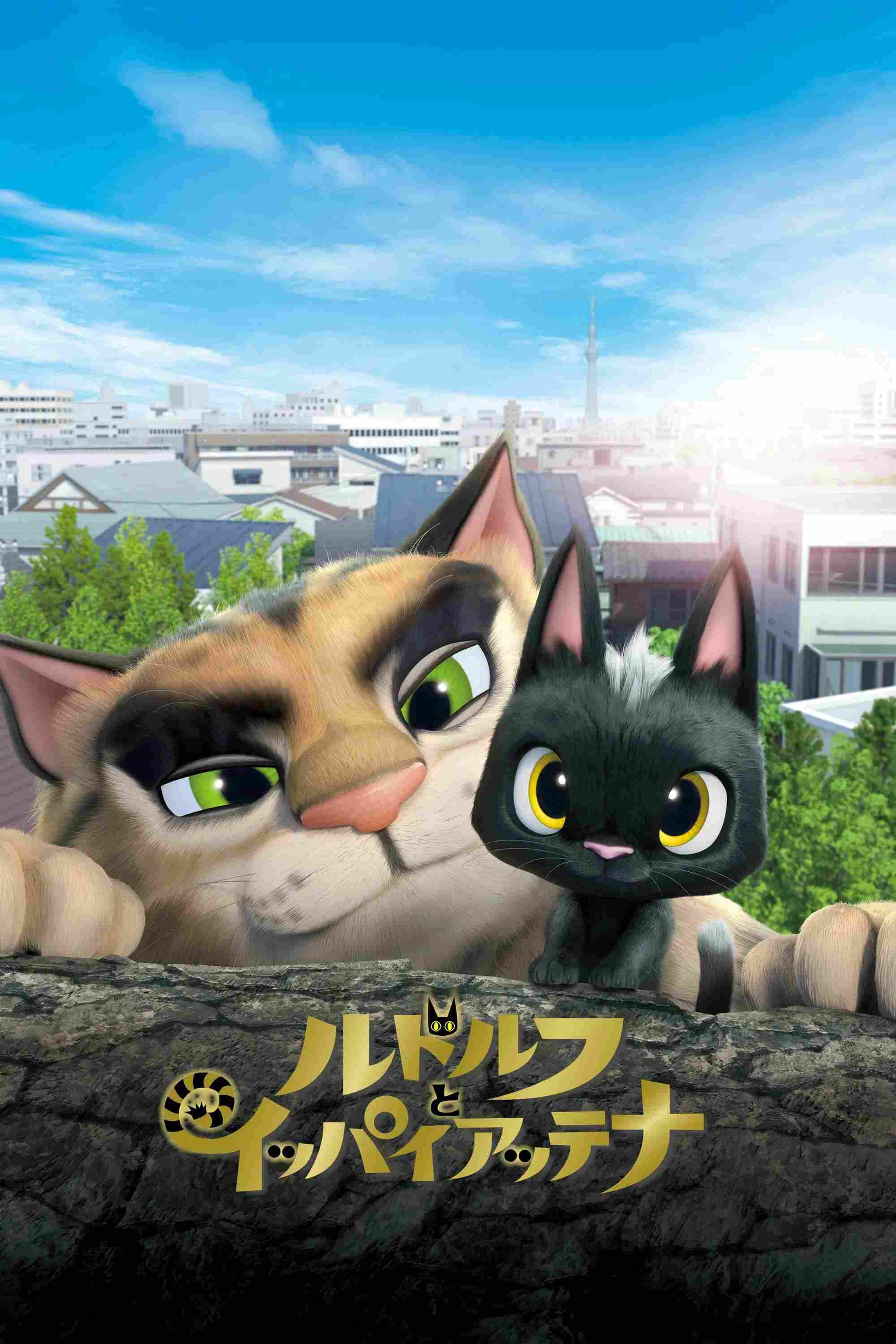 Poster chính thức của phim Phim Hài, Phim Hoạt Hình "Chú Mèo Đi Lạc" (Rudolf the Black Cat - 2016), với sự tham gia của diễn viên Ryohei Suzuki và Mao Inoue.