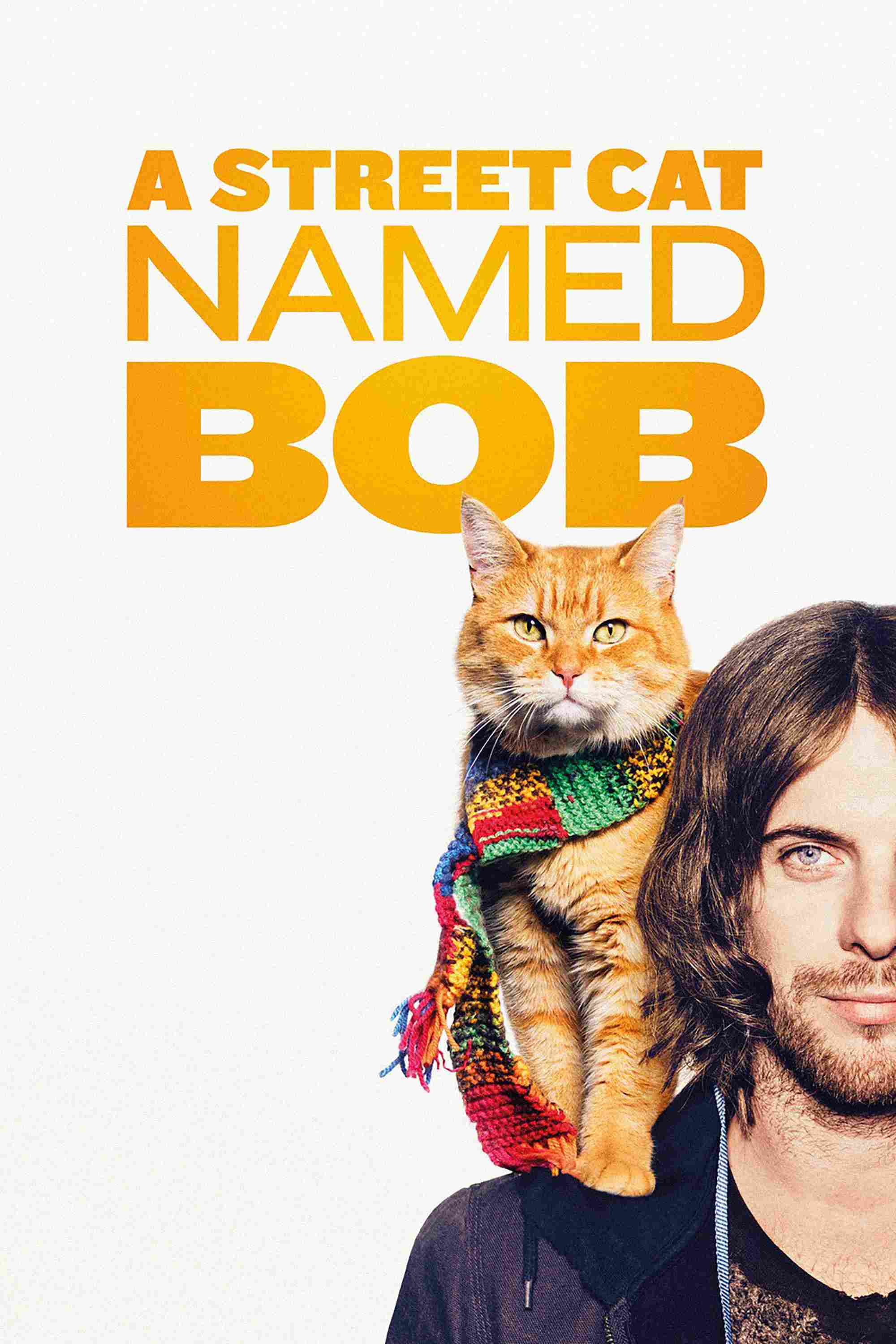Poster chính thức của phim Phim Gia Đình, Phim Tâm Lý "Chú Mèo Đường Phố" (A Street Cat Named Bob - 2016), với sự tham gia của diễn viên Luke Treadaway và Ruta Gedmintas.