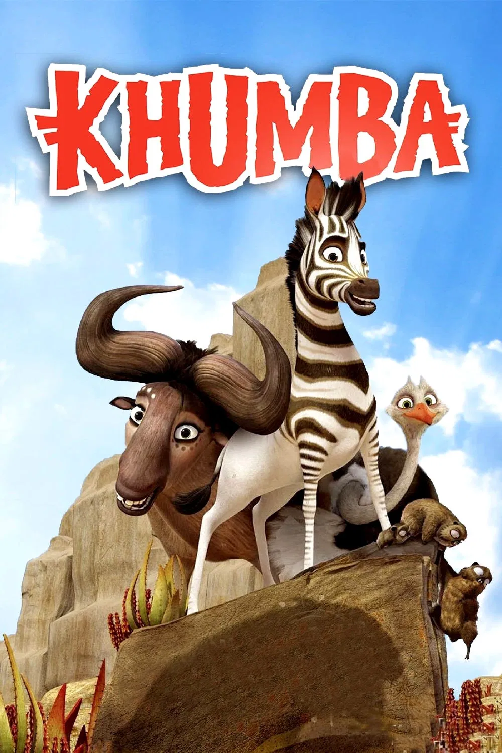 Poster chính thức của phim Phim Hoạt Hình, Phim Phiêu Lưu "Chú Ngựa Khumba" (Khumba - 2013), với sự tham gia của diễn viên Jake T. Austin và Liam Neeson.