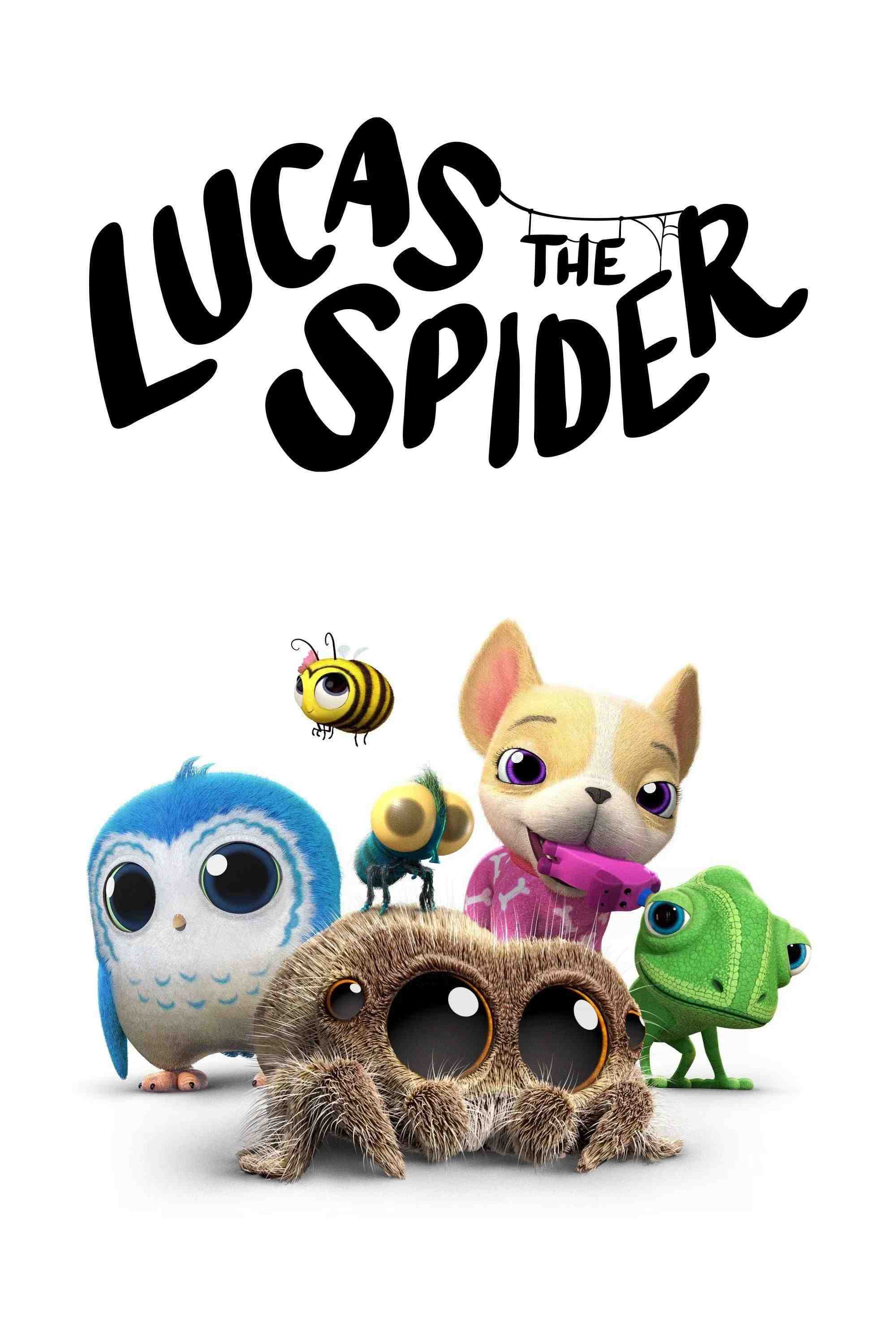 Poster chính thức của phim Phim Thiếu Nhi, Phim Hoạt Hình "Chú Nhện Lucas" (Lucas the Spider - 2021), với sự tham gia của diễn viên Simon Webster và Christian Campbell.