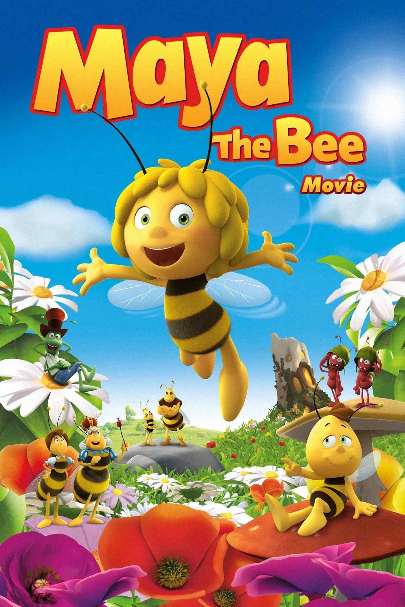 Poster chính thức của phim Phim Gia Đình, Phim Hoạt Hình "Chú Ong Maya" (Maya the Bee Movie - 2014), với sự tham gia của diễn viên Coco Jack Gillies và Justine Clarke.